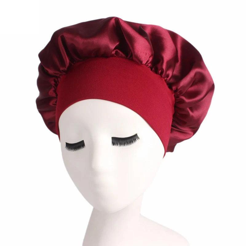 Luxury Satin Bonnet Hair Styling Cap - VitaGlow Beauty Co.